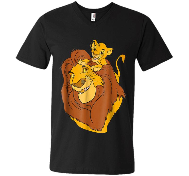 Disney The Lion King Simba And Mufasa Father And Son V-neck T-shirt