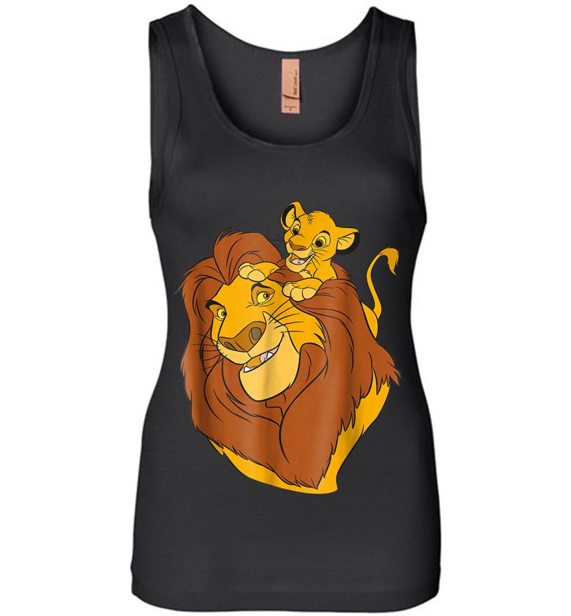 Disney The Lion King Simba And Mufasa Father And Son Womens Jersey Tank Top