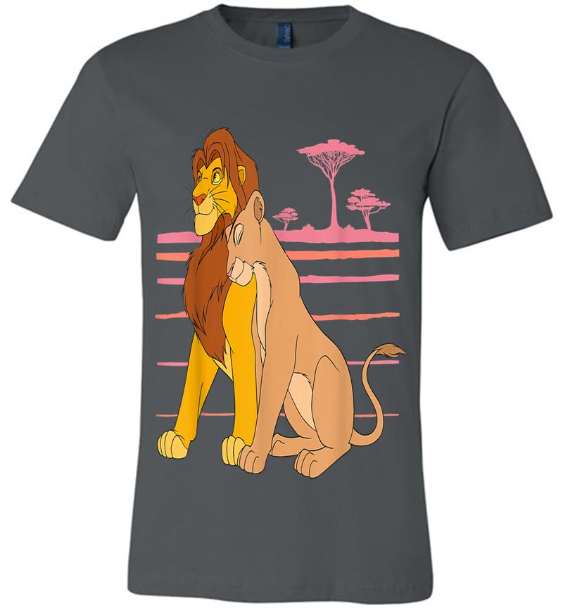 Disney The Lion King Simba And Nala Love Premium T-shirt