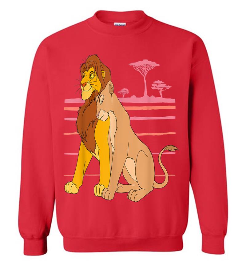 Inktee Store - Disney The Lion King Simba And Nala Love Sweatshirt Image