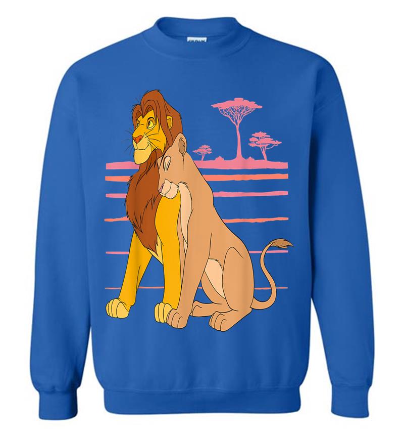 Inktee Store - Disney The Lion King Simba And Nala Love Sweatshirt Image