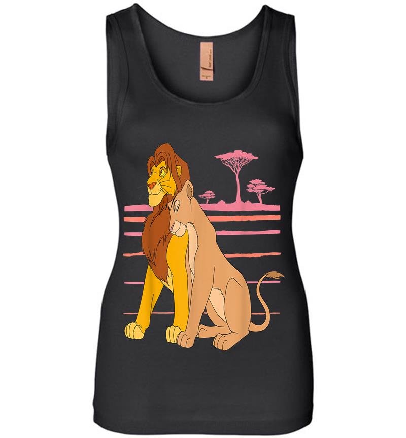 Disney The Lion King Simba And Nala Love Womens Jersey Tank Top