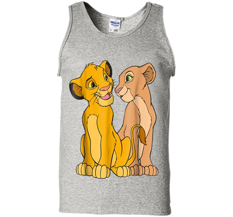 Disney The Lion King Young Simba And Nala Together Mens Tank Top