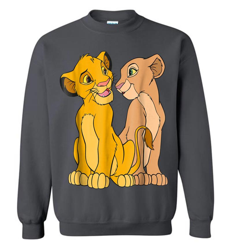 Inktee Store - Disney The Lion King Young Simba And Nala Together Sweatshirt Image