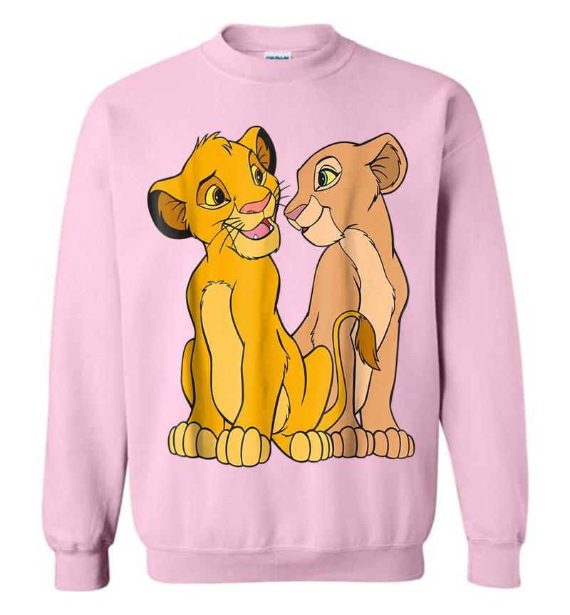 Inktee Store - Disney The Lion King Young Simba And Nala Together Sweatshirt Image