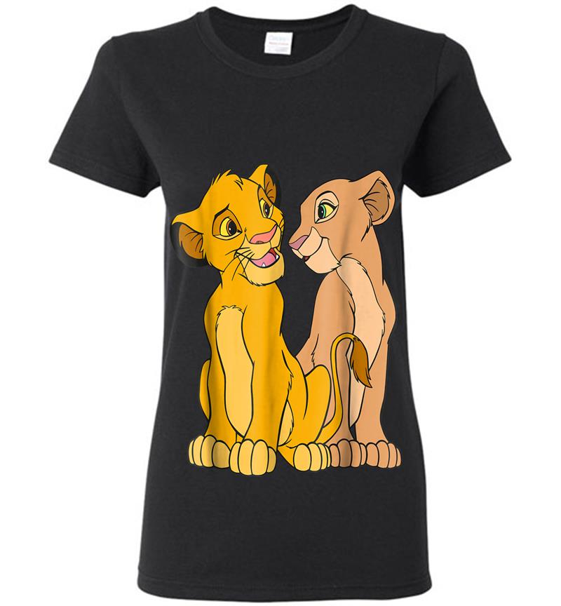 Disney The Lion King Young Simba And Nala Together Womens T-shirt