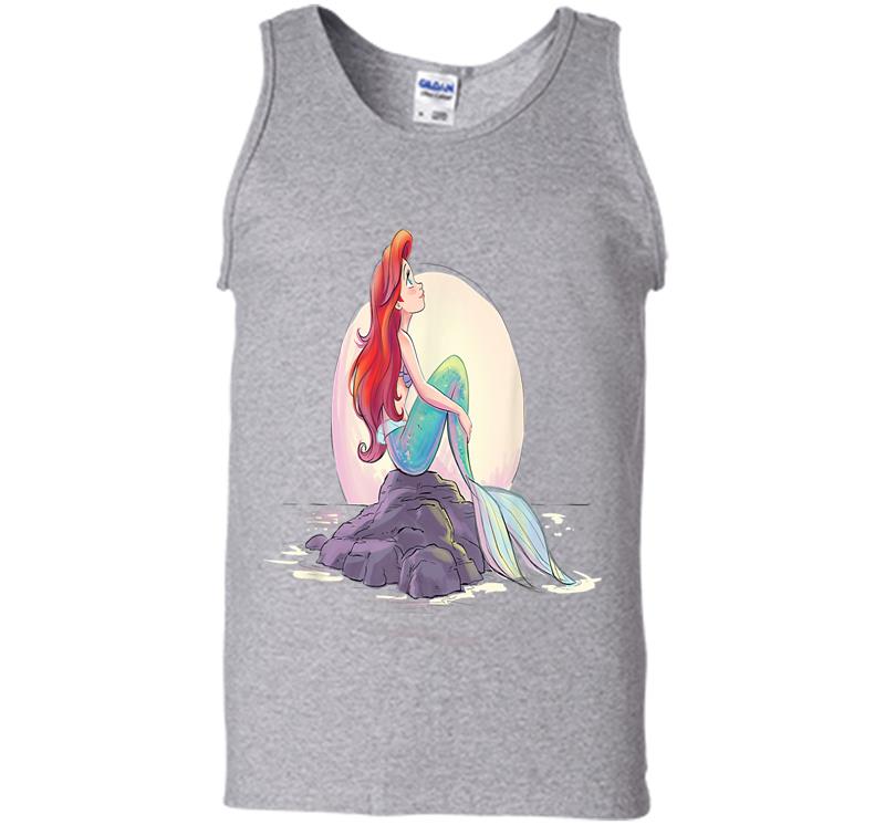 Inktee Store - Disney The Little Mermaid Ariel Shore Dream Mens Tank Top Image