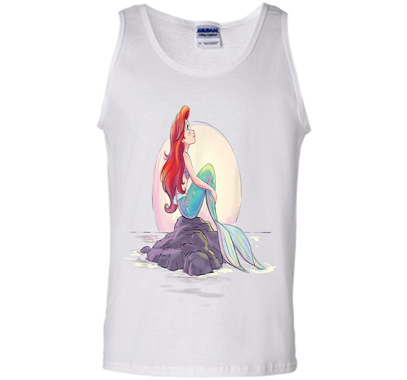 Inktee Store - Disney The Little Mermaid Ariel Shore Dream Mens Tank Top Image