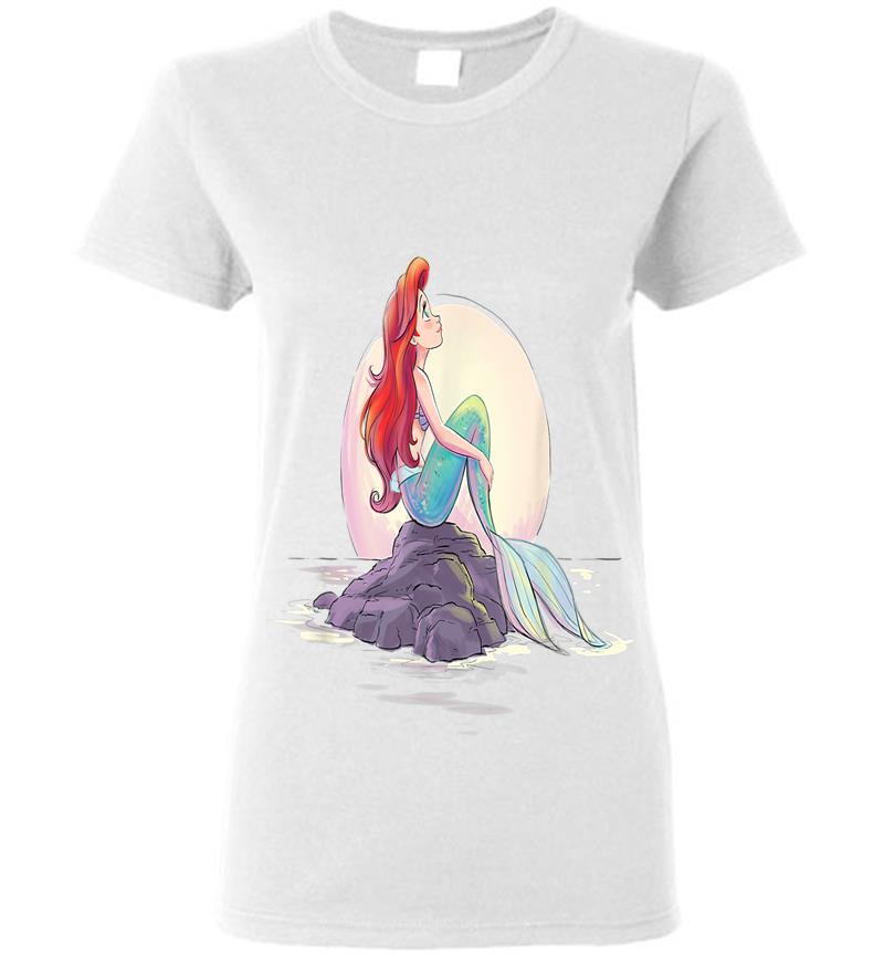 Inktee Store - Disney The Little Mermaid Ariel Shore Dream Womens T-Shirt Image