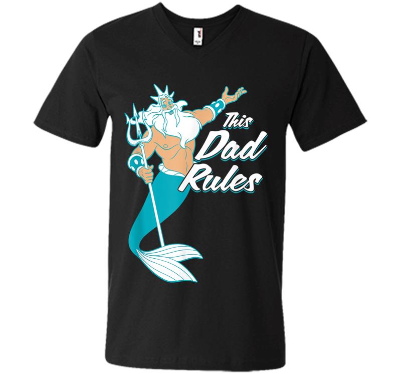 Disney The Little Mermaid King Triton Dad V-neck T-shirt