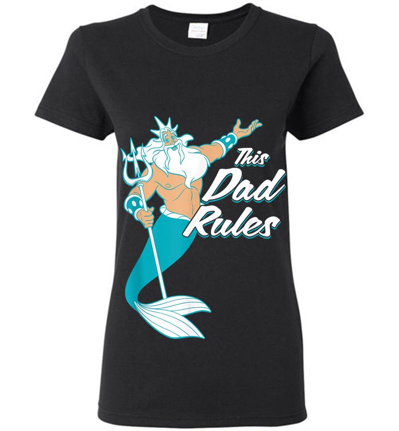 Disney The Little Mermaid King Triton Dad Womens T-shirt