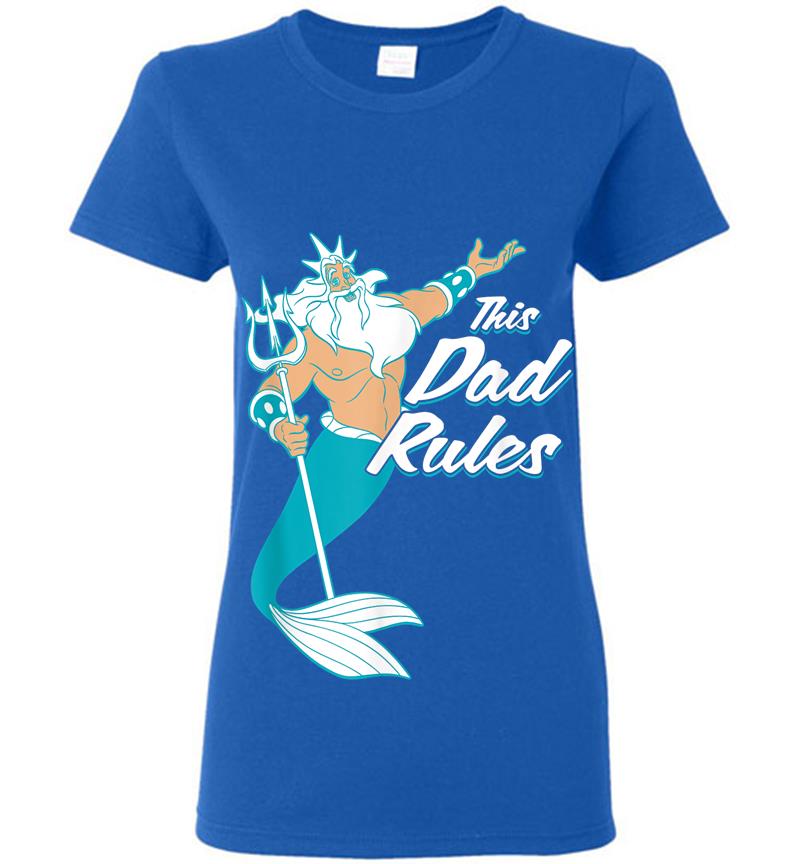 Inktee Store - Disney The Little Mermaid King Triton Dad Womens T-Shirt Image