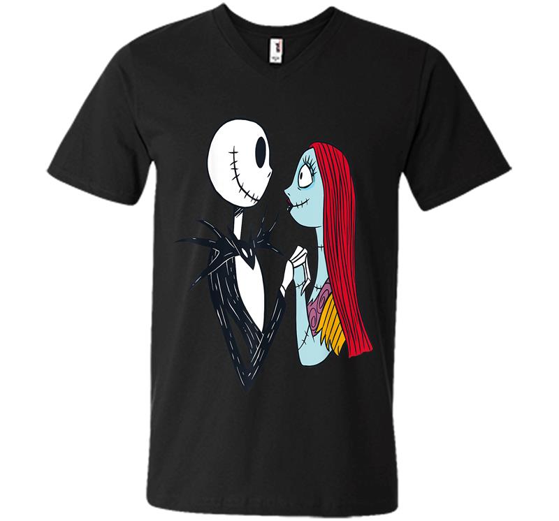 Disney The Nightmare Before Christmas Jack And Sally V-neck T-shirt