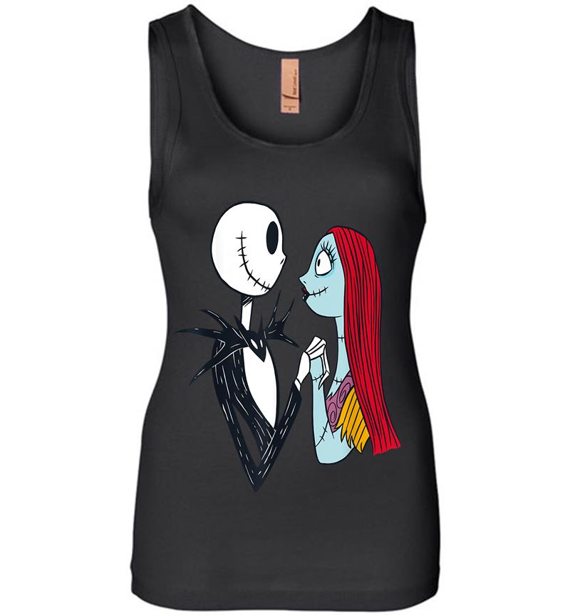 Disney The Nightmare Before Christmas Jack And Sally Womens Jersey Tank Top