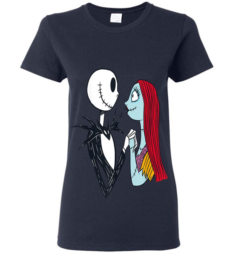 Inktee Store - Disney The Nightmare Before Christmas Jack And Sally Womens T-Shirt Image