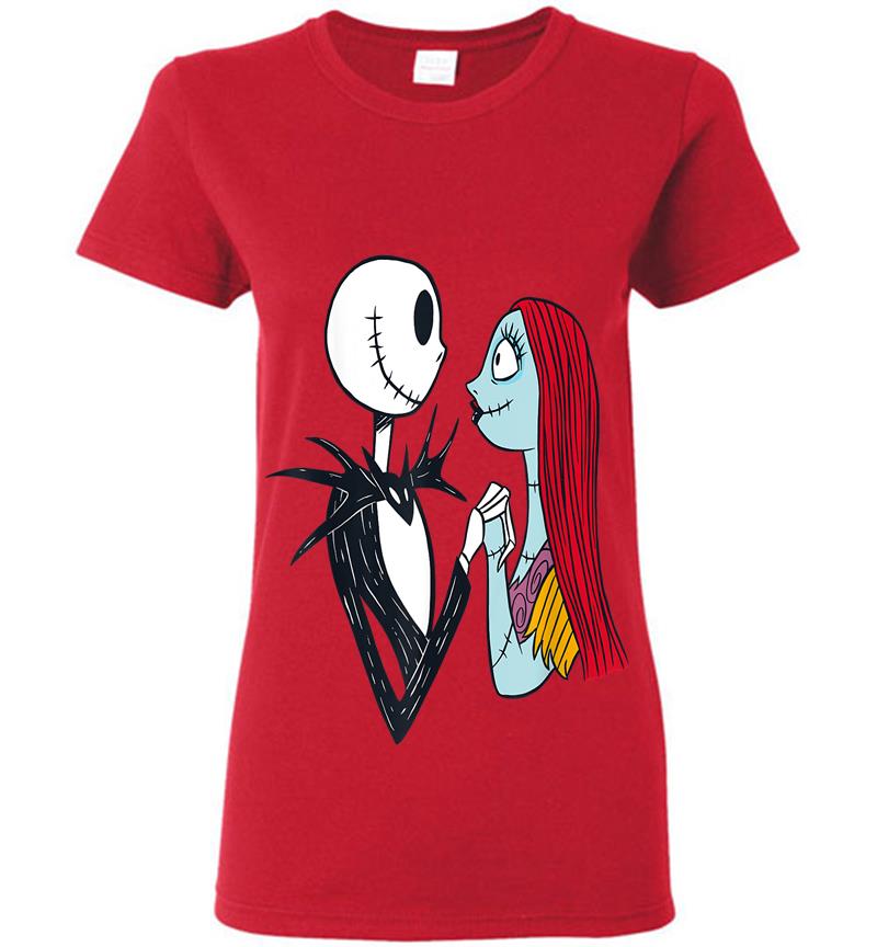 Inktee Store - Disney The Nightmare Before Christmas Jack And Sally Womens T-Shirt Image