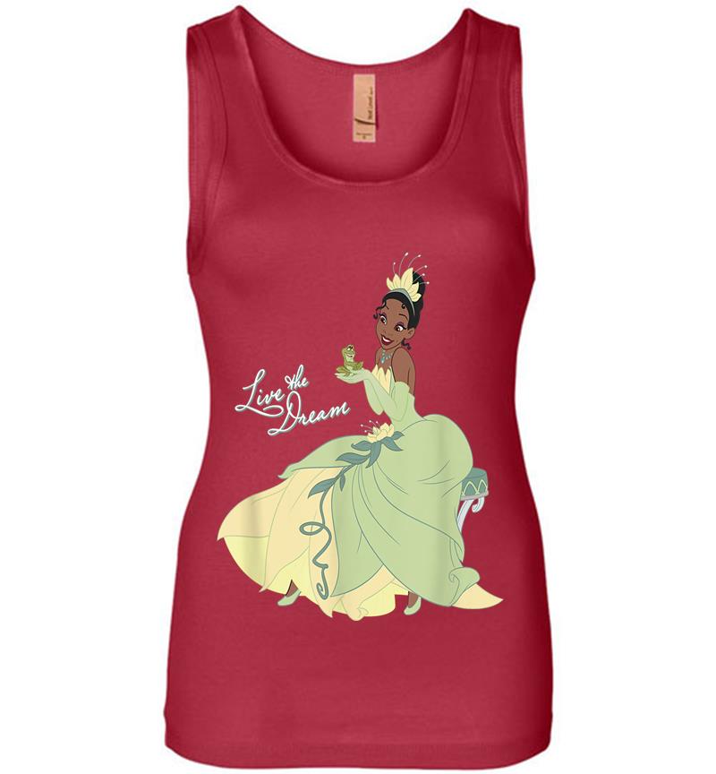 Inktee Store - Disney The Princess And The Frog Tiana Dream Womens Jersey Tank Top Image