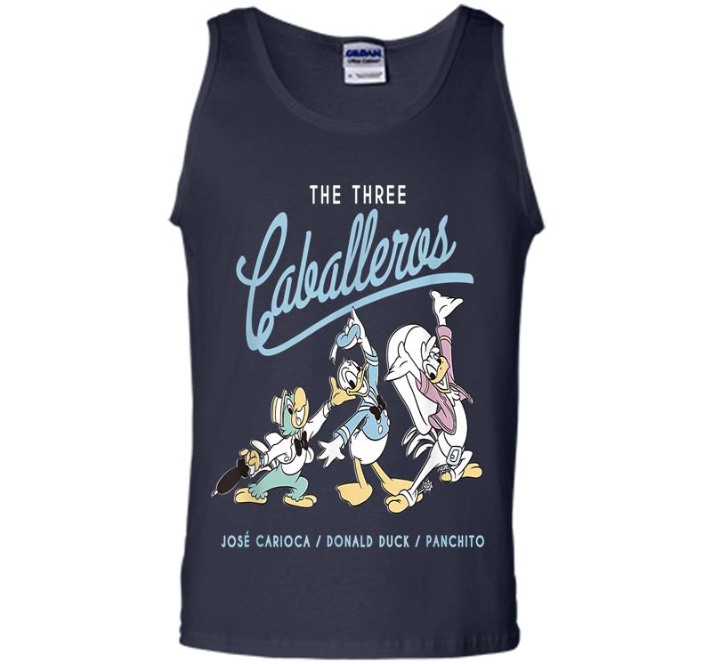 Inktee Store - Disney The Three Caballeros Retro Donald Duck Mens Tank Top Image