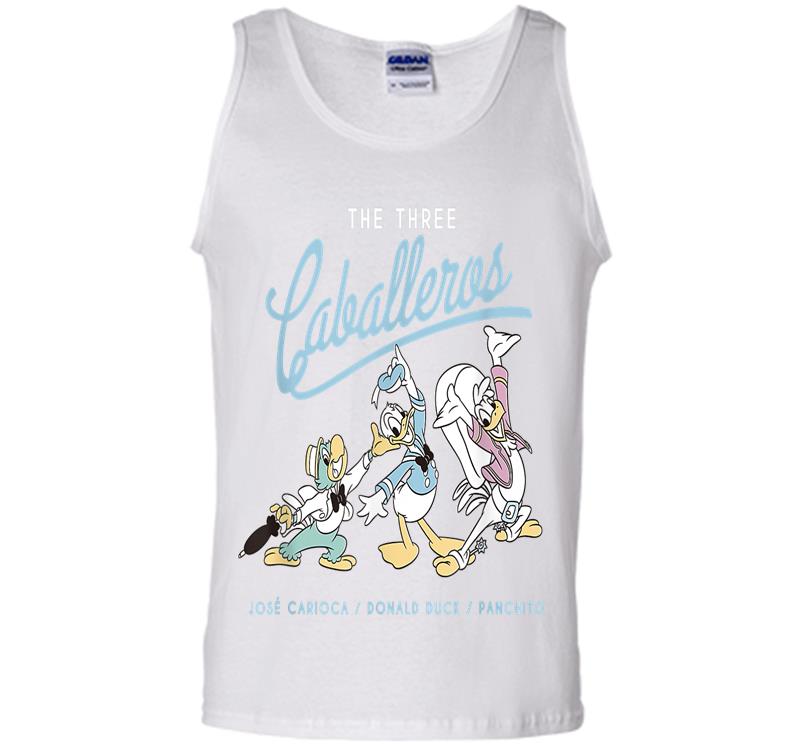 Inktee Store - Disney The Three Caballeros Retro Donald Duck Mens Tank Top Image