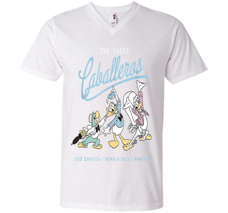Inktee Store - Disney The Three Caballeros Retro Donald Duck V-Neck T-Shirt Image