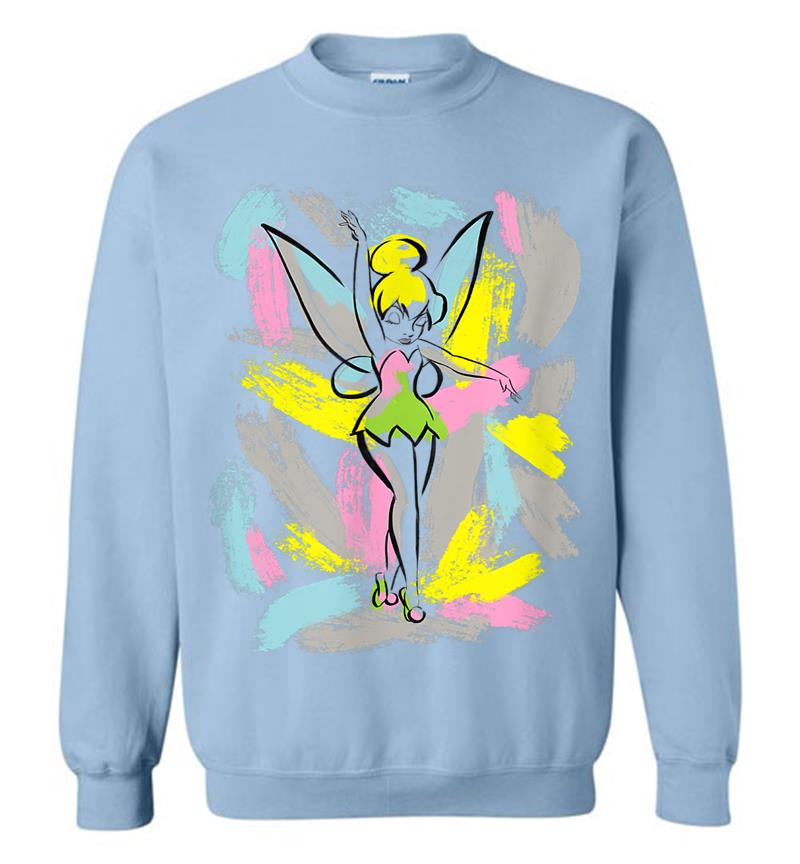 Inktee Store - Disney Tinker Bell Brushstrokes Sweatshirt Image