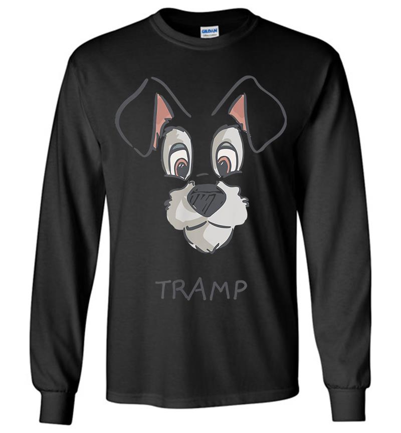 Disney Tramp Drawing Lady And The Tramp Costume Long Sleeve T-shirt