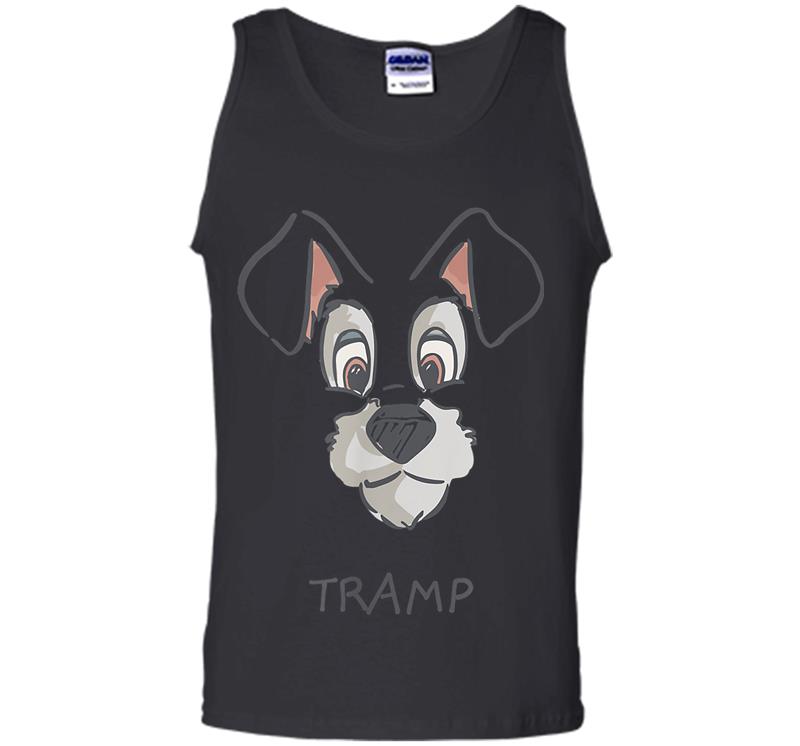 Inktee Store - Disney Tramp Drawing Lady And The Tramp Costume Mens Tank Top Image
