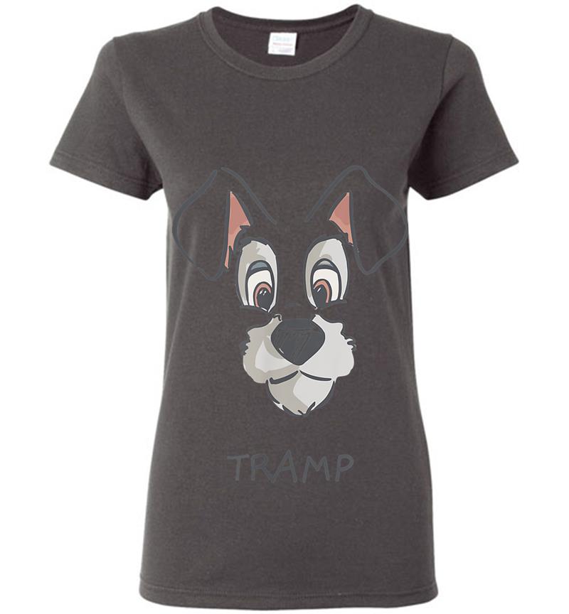 Inktee Store - Disney Tramp Drawing Lady And The Tramp Costume Womens T-Shirt Image