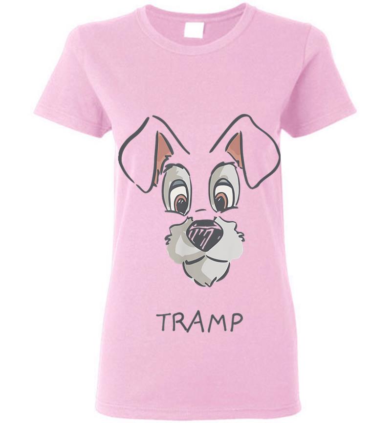Inktee Store - Disney Tramp Drawing Lady And The Tramp Costume Womens T-Shirt Image