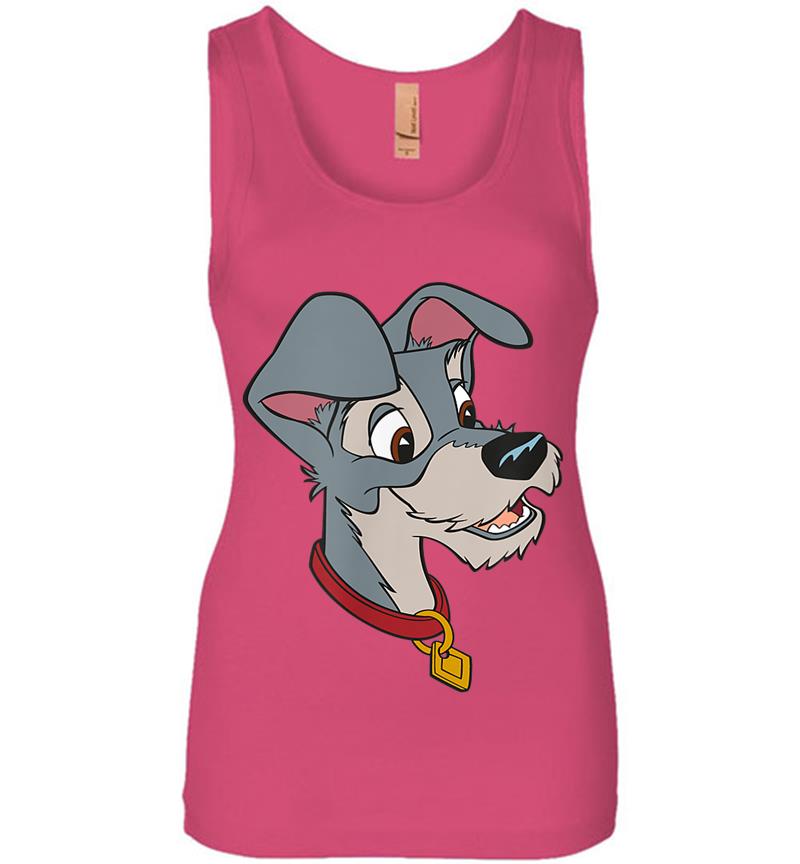 Inktee Store - Disney Tramp Lady And The Tramp Womens Jersey Tank Top Image