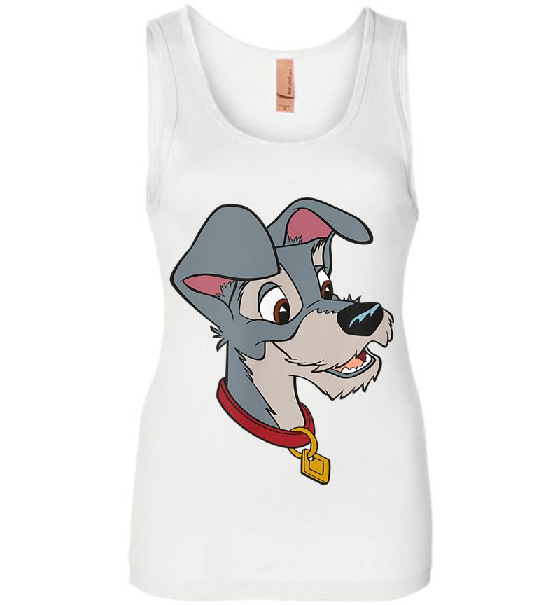 Inktee Store - Disney Tramp Lady And The Tramp Womens Jersey Tank Top Image