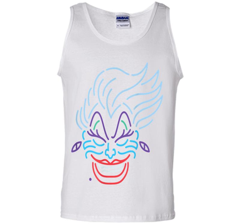 Inktee Store - Disney Ursula Neon Face Mens Tank Top Image