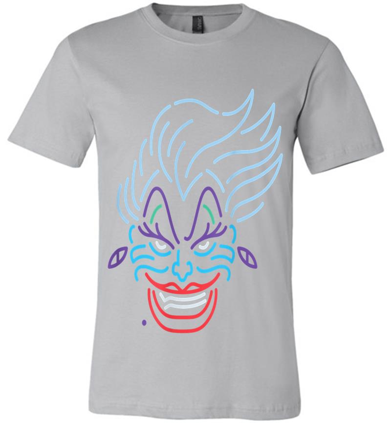 Inktee Store - Disney Ursula Neon Face Premium T-Shirt Image