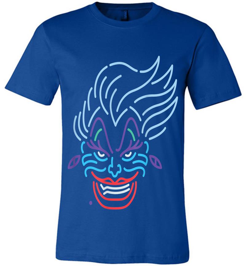 Inktee Store - Disney Ursula Neon Face Premium T-Shirt Image