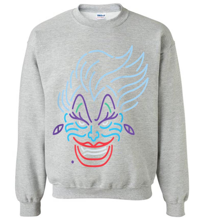Inktee Store - Disney Ursula Neon Face Sweatshirt Image