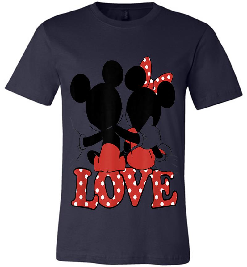 Inktee Store - Disney Valentines Mickey Minnie Love Hug Premium T-Shirt Image