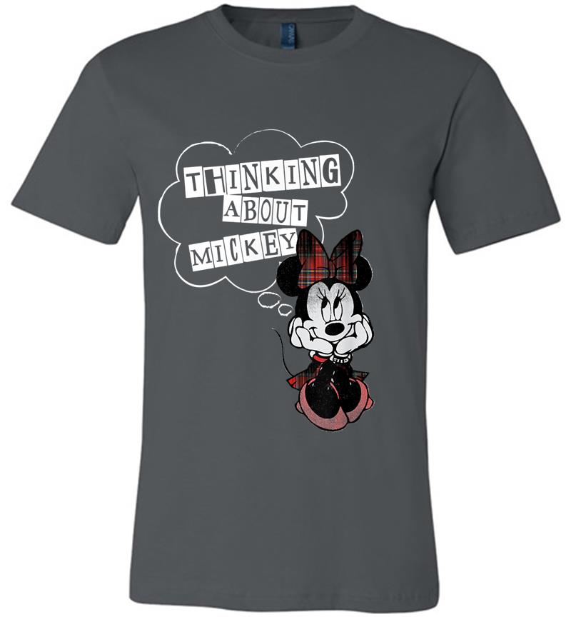 Disney Valentines Thinking About Mickey Premium T-Shirt