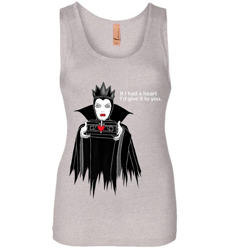 Inktee Store - Disney Villains Evil Queen If I Had A Heart Premium Womens Jersey Tank Top Image