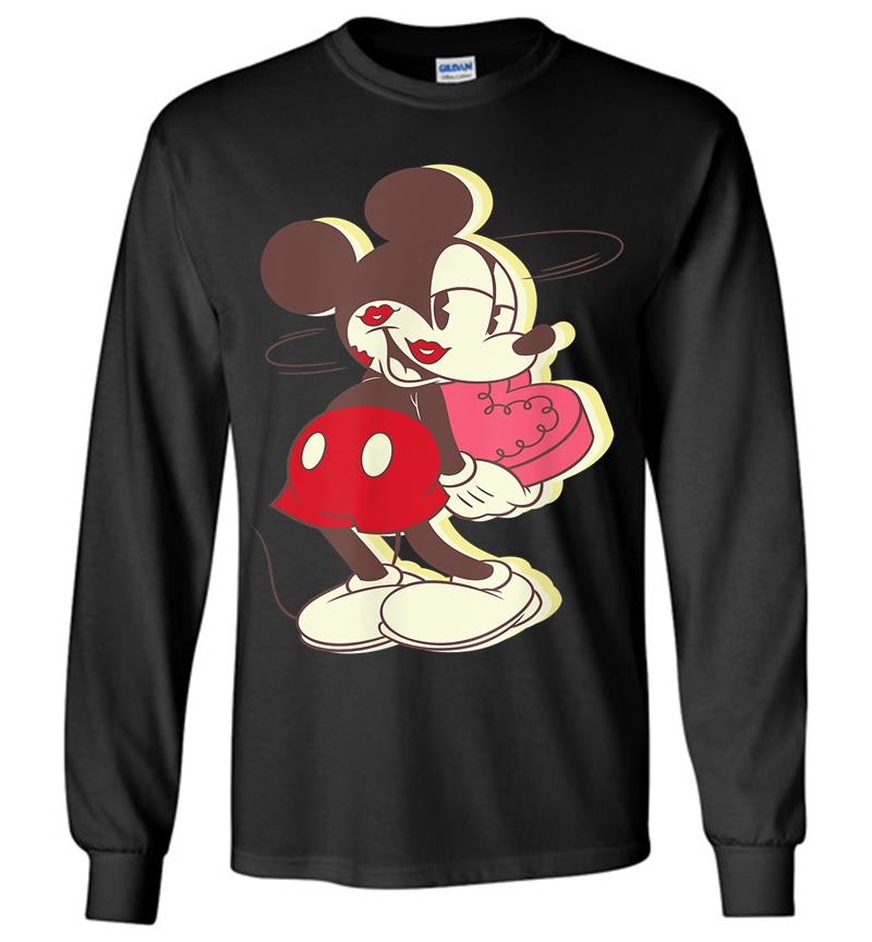 Disney Vintage Mickey Mouse Dizzy Love Long Sleeve T-shirt