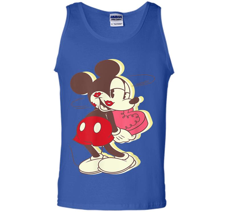 Inktee Store - Disney Vintage Mickey Mouse Dizzy Love Mens Tank Top Image