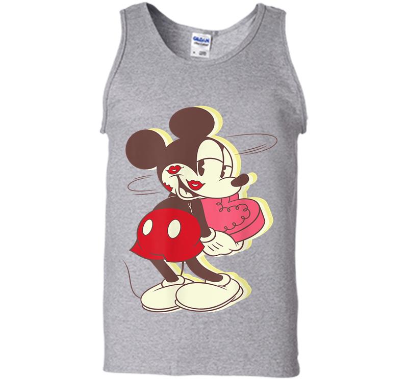 Inktee Store - Disney Vintage Mickey Mouse Dizzy Love Mens Tank Top Image