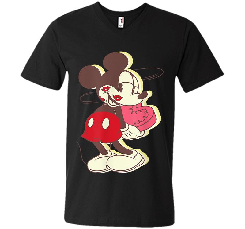 Disney Vintage Mickey Mouse Dizzy Love V-neck T-shirt