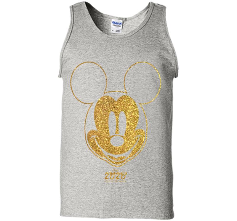 Disney Year Of The Mouse Golden Mickey January Mens Tank Top