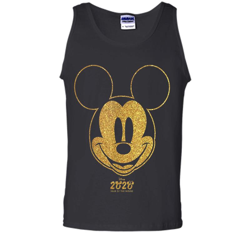 Inktee Store - Disney Year Of The Mouse Golden Mickey January Mens Tank Top Image