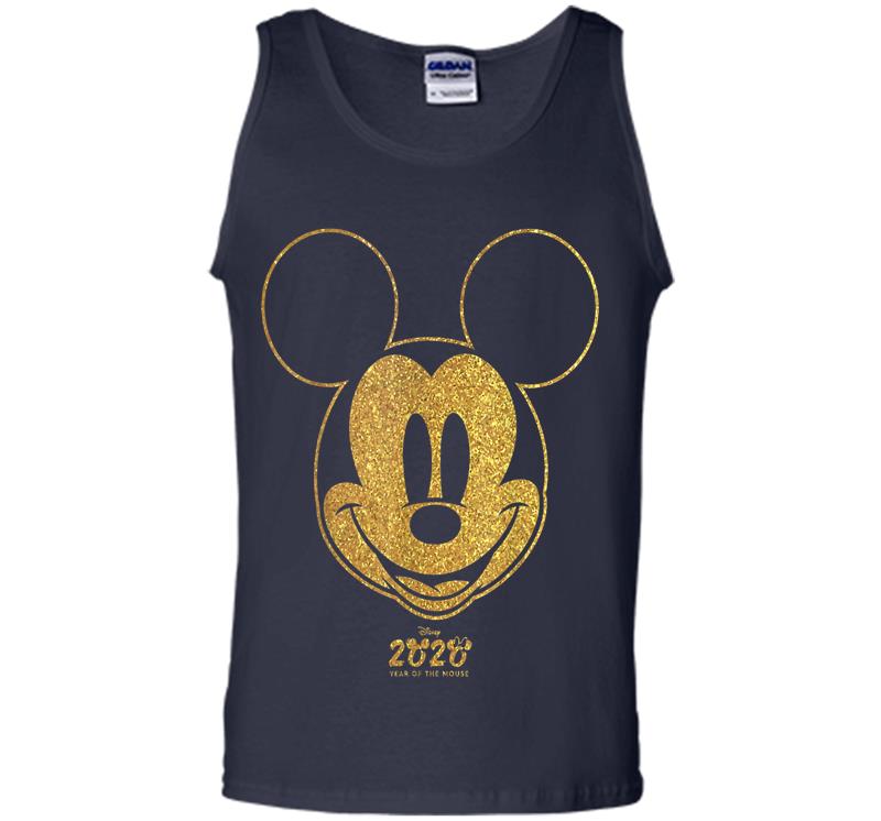 Inktee Store - Disney Year Of The Mouse Golden Mickey January Mens Tank Top Image