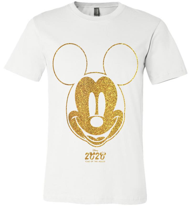Inktee Store - Disney Year Of The Mouse Golden Mickey January Premium T-Shirt Image