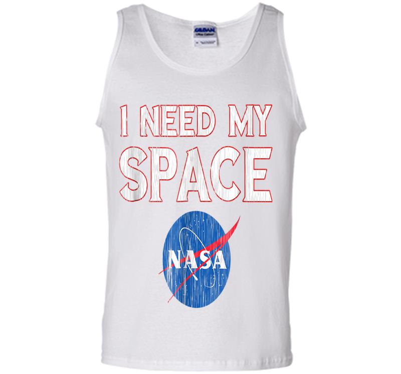 Inktee Store - Distressed Nasa Logo I Need My Space Mens Tank Top Image