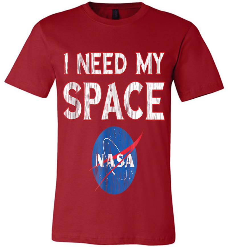 Inktee Store - Distressed Nasa Logo I Need My Space Premium T-Shirt Image