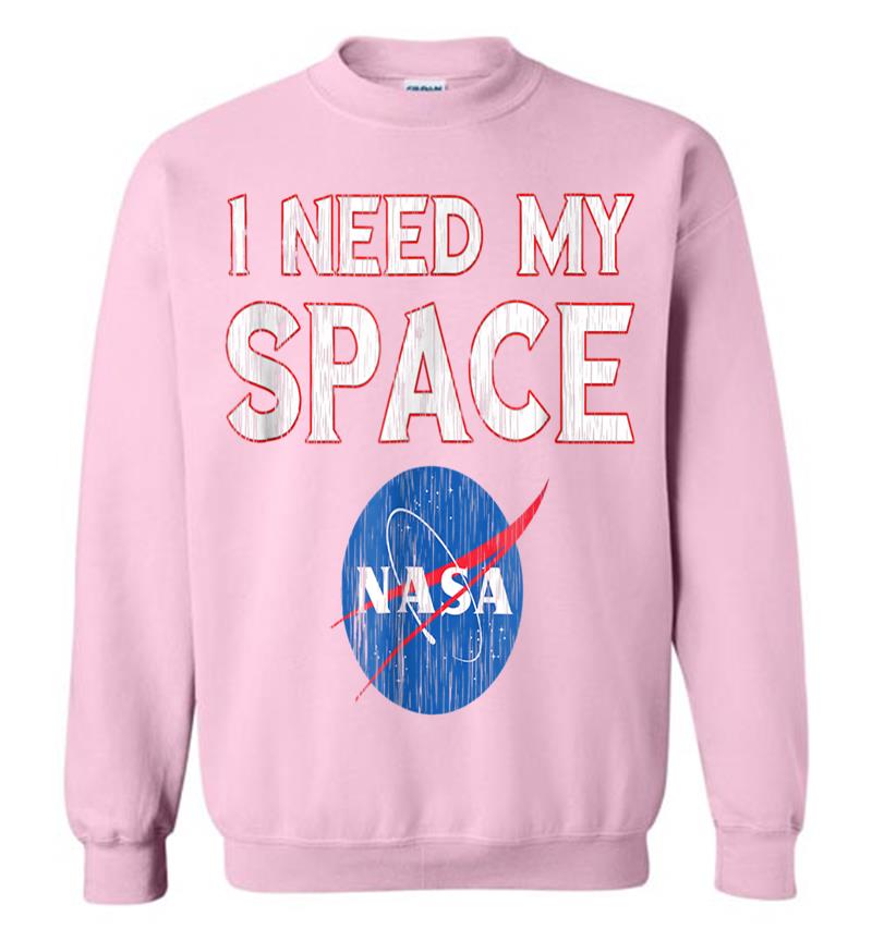 Inktee Store - Distressed Nasa Logo I Need My Space Sweatshirt Image