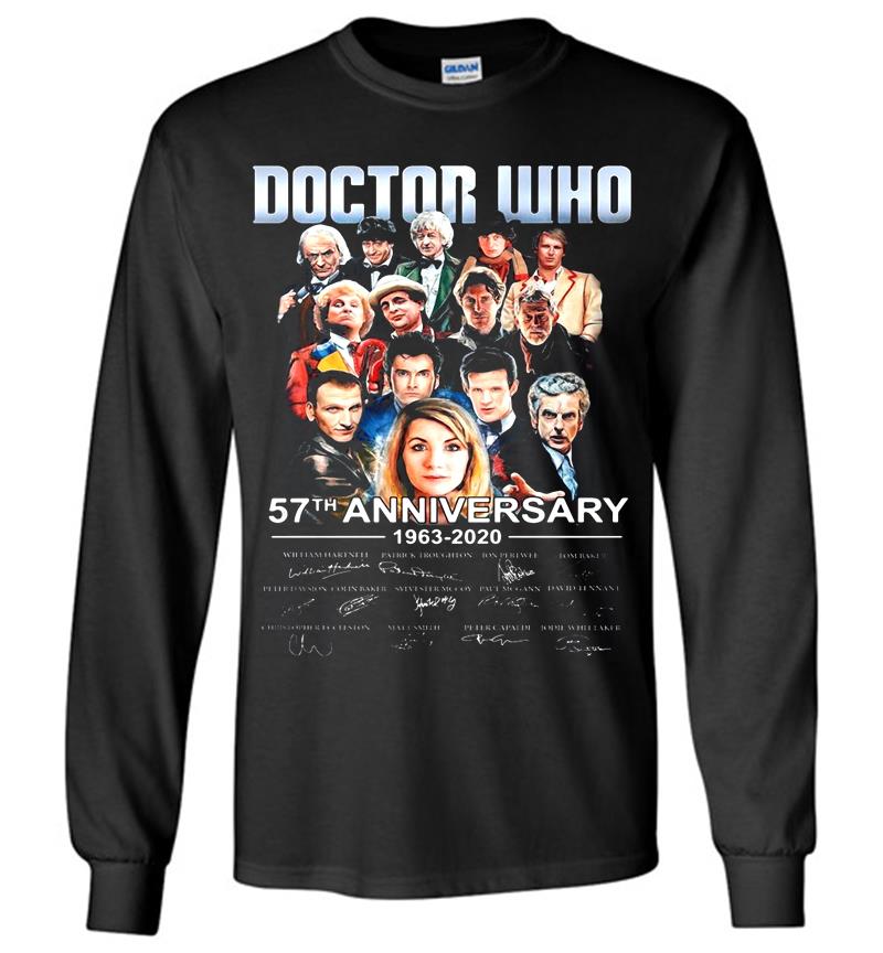 Doctor Who 57th Anniversary 1963-2020 Signature Long Sleeve T-shirt